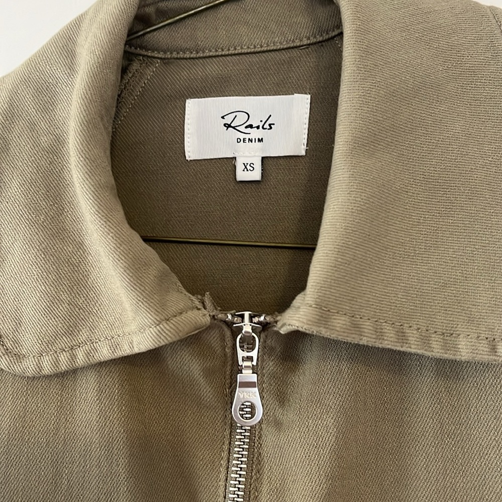 Rails Cheyenne Olive Denim Jacket - image 2